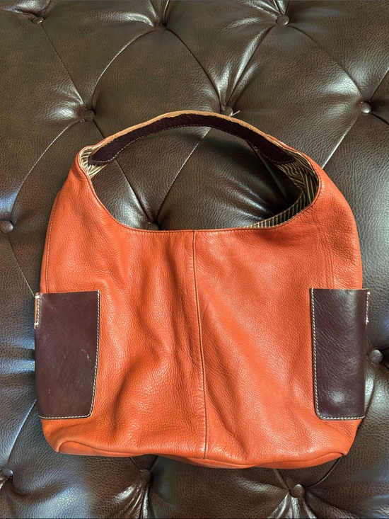 Ellington Handbags - Women’s Leather Hobo Bag in Burnt Orange
